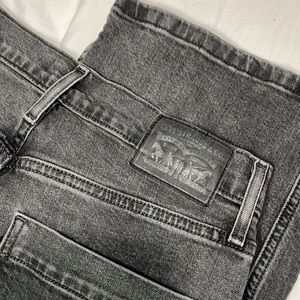 Levi’s Mile High Cropped Wide Leg Black Jeans